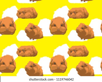 Guinea Pig Abyssinian Background Seamless Wallpaper