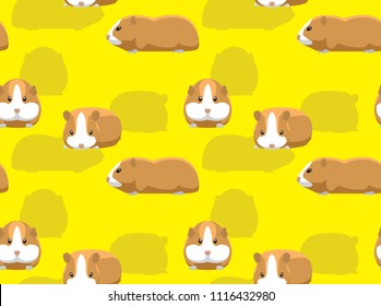 Guinea Pig American Background Seamless Wallpaper