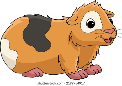 Guinea Pig Animal Cartoon Colored Clipart 