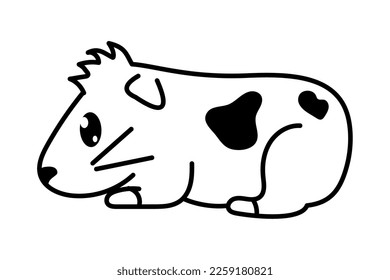 guinea pig animal coloring icon