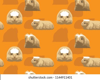 Guinea Pig Coronet Cartoon Background Seamless Wallpaper