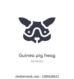 guinea pig heag icon. isolated guinea pig heag icon vector illustration from animals collection. editable sing symbol can be use for web site and mobile app