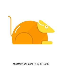 Guinea Pig, Lab Rat Icon In White Background
