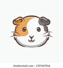 Guinea Pig Logo Design Vector