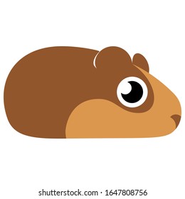 
The guinea pig logo. Hamster icon. 
Big-eyed rodent