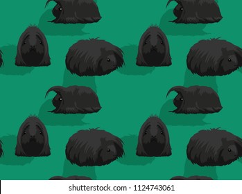 Guinea Pig Peruvian Cartoon Background Seamless Wallpaper