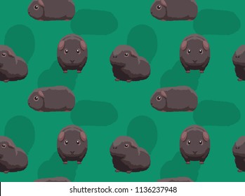 Guinea Pig Rex Cartoon Background Seamless Wallpaper