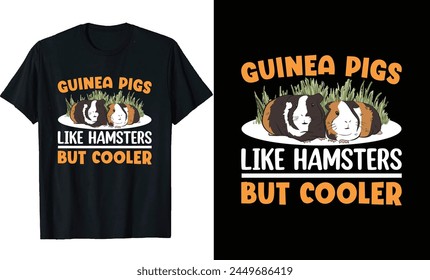 Guinea Pig T shirt design, Cute Guinea Pig, Guinea Pig Lover Tee, Guinea Pig Cartoon t Shirt design, animals t shirt design 