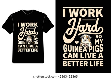 Guinea Pig T-shirt design, Cute Guinea Pig Shirt, Guinea Pig Lover Tee, Funny Guinea Pig T-Shirt, Cartoon Shirt.