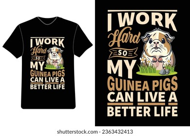 Guinea Pig T-shirt design, Cute Guinea Pig Shirt, Guinea Pig Lover Tee, Funny Guinea Pig T-Shirt, Cartoon Shirt.