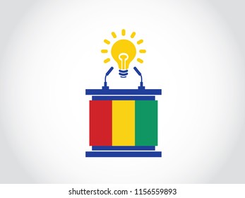 Guinea Podium Bright Idea Speech
