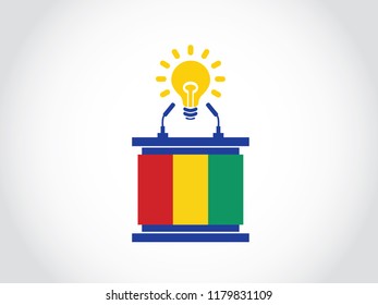 Guinea Podium Bright Idea Speech