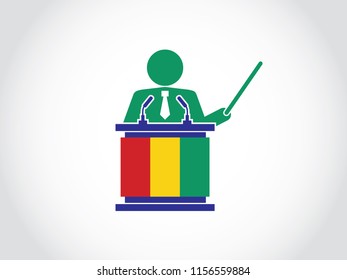 Guinea Podium Teacher Speech