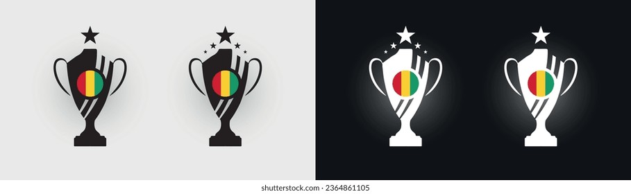 Pokal-Pokal-Meister in Guinea, Vektorgrafik