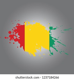 Guinea Vector paint stain
