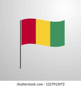 Guinea waving Flag