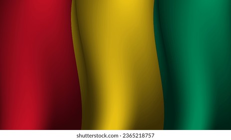 guinea waving flag background design vector illustration suitable for poster design about holiday, feast day and national independence day on guinea