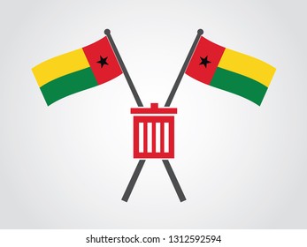 Guinea-Bissau Emblem Garbage