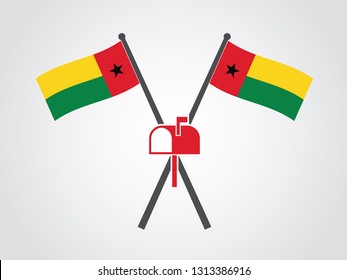 Guinea-Bissau Emblem Mailbox