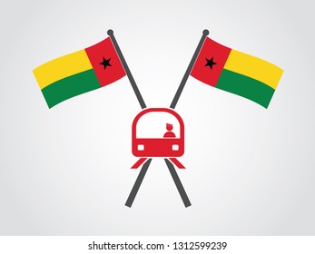 Guinea-Bissau Emblem Train