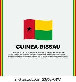 Guinea-Bissau Flag Background Design Template. Guinea-Bissau Independence Day Banner Social Media Post. Guinea-Bissau Cartoon