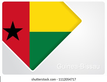Guinea-Bissau flag design background layout. Vector illustration.