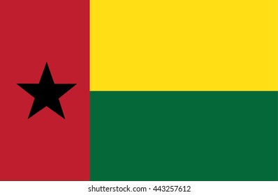 Guinea-Bissau Flag Vector