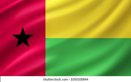 Guinea-Bissau Flag in Vector Illustration
