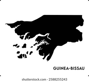 Guinea-Bissau icon vector design, Guinea-Bissau Logo design, Guinea-Bissau's unique charm and natural wonders, Use it in your marketing materials, travel guides, or digital projects, map logo vector