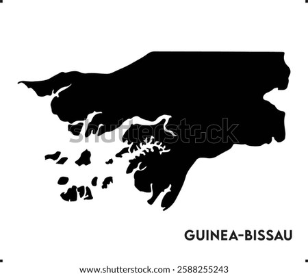 Guinea-Bissau icon vector design, Guinea-Bissau Logo design, Guinea-Bissau's unique charm and natural wonders, Use it in your marketing materials, travel guides, or digital projects, map logo vector