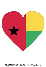 Guinea-Bissau Love Flag