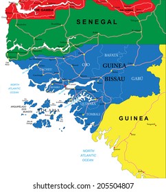 Guinea-Bissau map