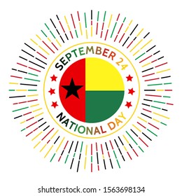 Guinea-Bissau National Day badge. Declaration of independence from Portugal in 1973. Celebrated on September 24.