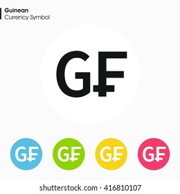 Guinean sign icon.Money symbol. Vector illustration.
