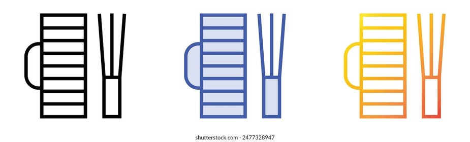 guira icon. Linear, Blue Fill and Gradient Style Design Isolated On White Background