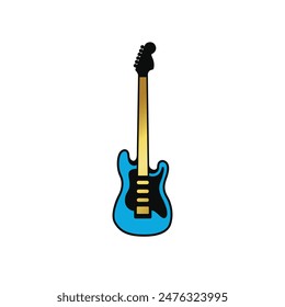 guitar abstract logo modern style