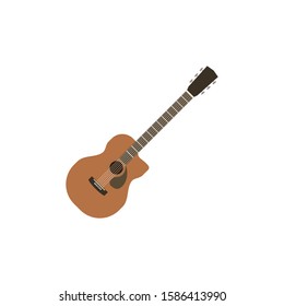 guitar acoustic vector, illustration music.