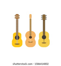 guitar acoustic vector, illustration music.