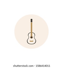 guitar acoustic vector, illustration music.