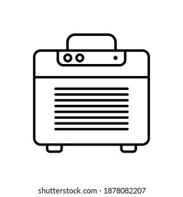 Guitar amp icon, guitar amplifier vector, guitar amp vector illustration
