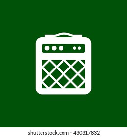 guitar amp icon. guitar amp vector illustration