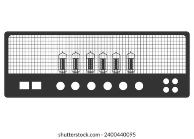 Guitar amplifier and cabinet icon flat design vector ilustration.