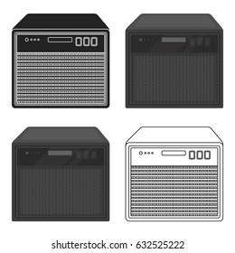Guitar amplifier icon in cartoon style isolated on white background. Musical instruments symbol stock vector illustration