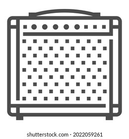 Guitar Amplifier icon, square line vector icon.