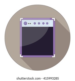 Guitar Amplifier with shadow.