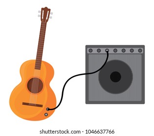 guitar with ampliflier icon 