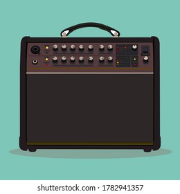 Guitar Amply Vector Illustration Art