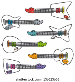 guitar art color