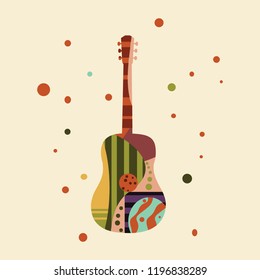 guitar art vector illustration 