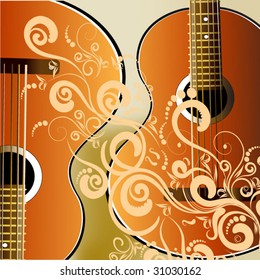 Guitar background